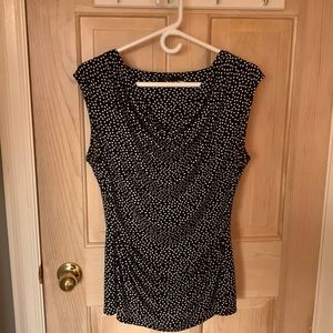 Polka dot sleeveless top